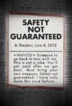 Safety Not Guaranteed poster