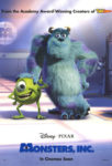 Monsters Inc 3D poster