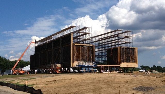Noah set - Darren Aronofsky