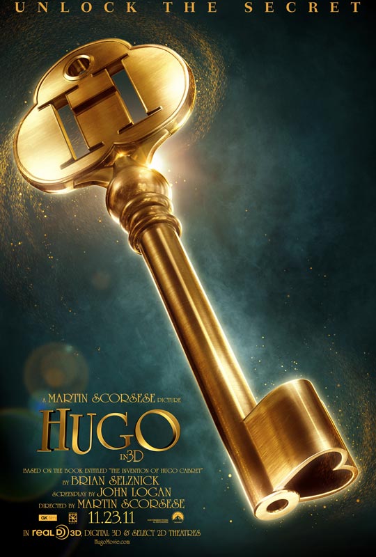 Hugo in 3D poster