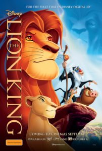 The Lion King (3D) poster