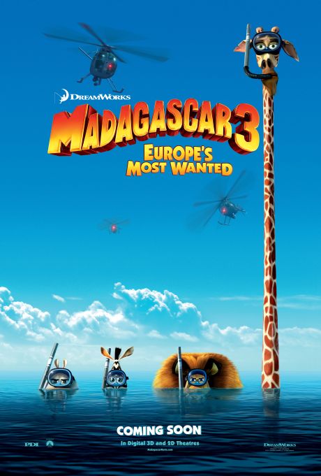 Madagascar 3: Europe's Most Wanted poster - International poster