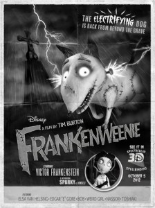 Frankenweenie Comic-Con poster